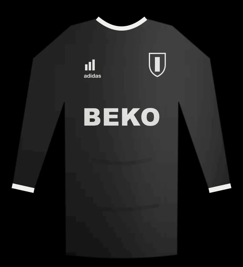 Beşiktaş 2002-2003 Kaleci forması ön görünüm