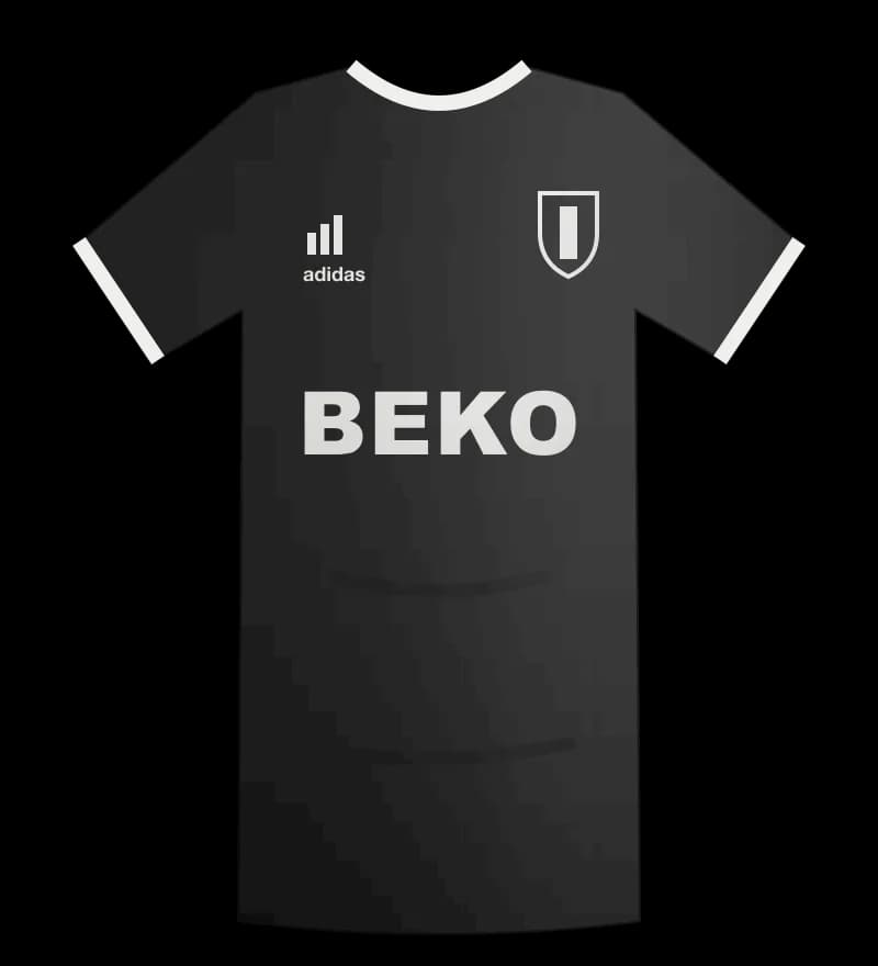 Beşiktaş 2023-2024 Deplasman forması ön görünüm